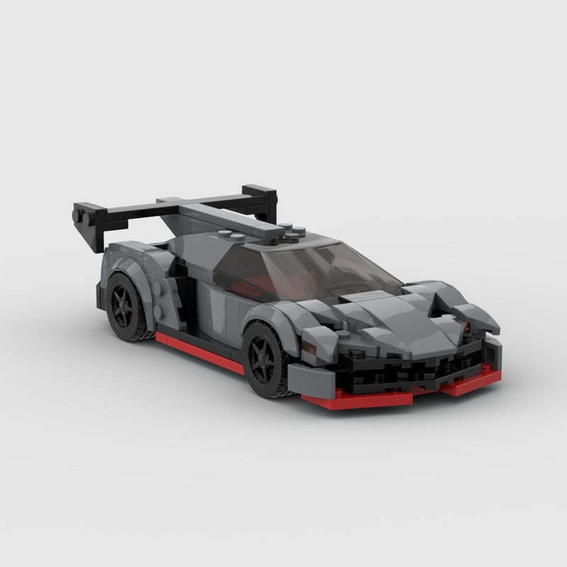 Moc Creative Home-Made Eight-Grid Car Various Models Boys Merging Car Model Ornaments Diy Building Blocks Sports Car - Image 1
